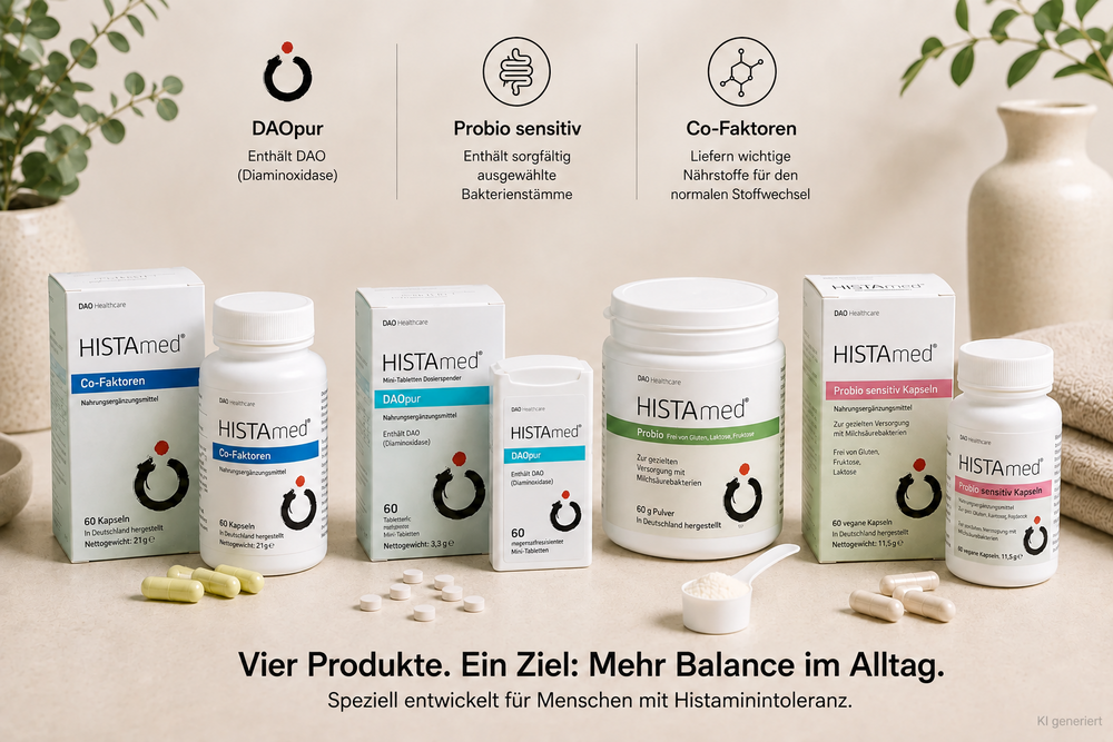 Probiotika Präbiotika Darmflora Histaminintoleranz | HISTAmed® Probio