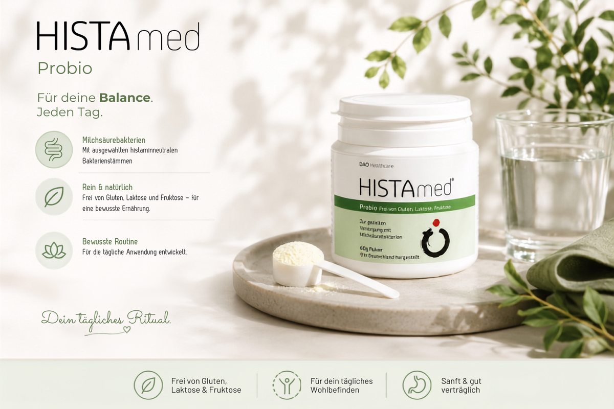 Probiotika Präbiotika Darmflora Histaminintoleranz | HISTAmed® Probio